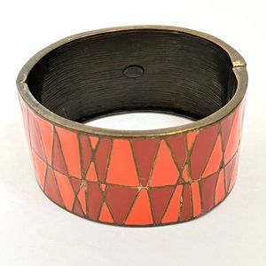 LEE ANGEL enamel cuff bracelet